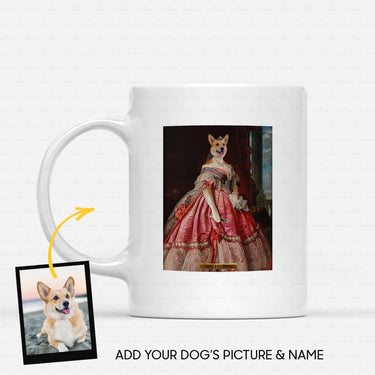 Personalized Dog Gift Idea - Royal Dog's Portrait 65 For Dog Lovers - White Mug